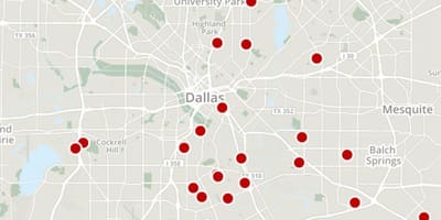 Dallas อาชญากรรมแผนที่