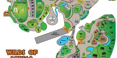 แผนที่ของ Dallas วนสัตว์